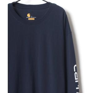 tシャツ Tシャツ carhartt/カーハート ビッグシルエット 袖プリント ロングスリーブTシャツ/レディース メンズ ロンT