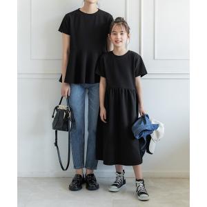 ワンピース キッズ エンボス加工切り替えギャザーワンピース キッズ 子供服 女の子