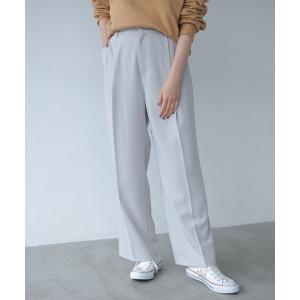 パンツ スラックス センタープレスワイドパンツ ＊●