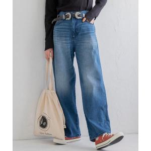 パンツ デニム ジーンズ デニムワイドストレートパンツ