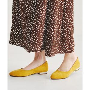 パンプス 「ふわふわクッション」ポインテッドトゥフラットパンプス/12102