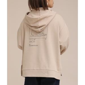 パーカー プリントサイドスリットビッグスウェットパーカー【ZOZO限定アイテム】