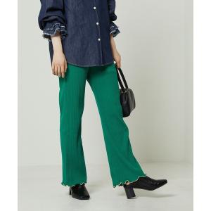 パンツ メローリブカットパンツ レディース