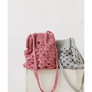 トートバッグ バッグ カギアミバケツトートバッグ