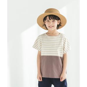 tシャツ 選べる切替デザイン ユニセックスドルマンスリーブ半袖Tシャツ キッズ 子供服 男の子 女の子