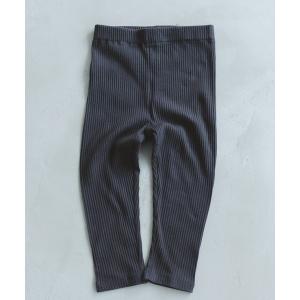 レギンス 【プレミアムリブコットン100%】7分丈リブレギンス