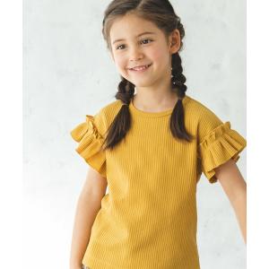 tシャツ Tシャツ フリル袖Tシャツ