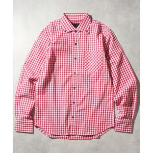 シャツ ブラウス メンズ 「日本製/Made in Japan」ギンガムチェックボタンダウンロングスリーブシャツ