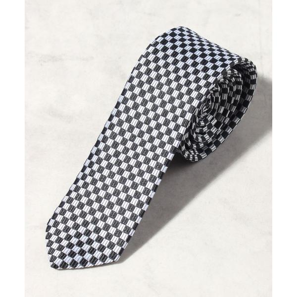 ネクタイ 「日本製/Made in Japan」スリムネクタイ （無地 チェック ストライプ ドット...