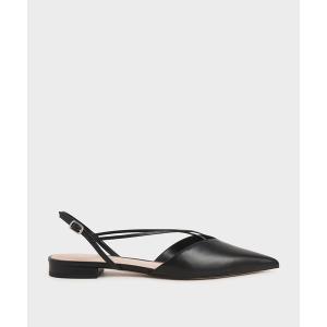 バレエシューズ パンプス ストラッピーバレリーナ スリングバックフラット / Strappy Ballerina Slingback Flats