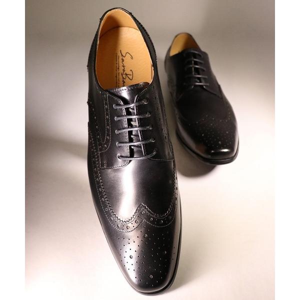 ビジネスシューズ SARABANDE ボロネーゼ製法バッファローウイングチップ メンズ