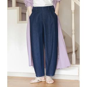 レディース パンツ デニム ジーンズ エコデニムスラウチパンツ