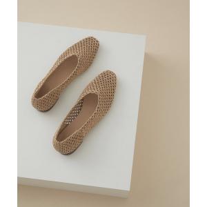 シューズ メッシュフラットシューズ