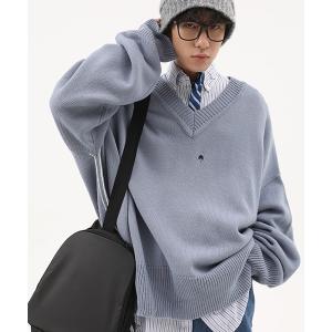 ニット 【M.P Studios】V-neck pothole rough edge sweaters MY1724｜zozo