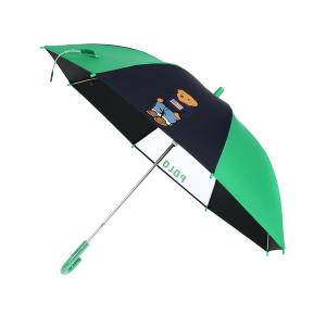 傘 遮光 通学用晴雨兼用こども傘　カラーコンビ×ポロベア