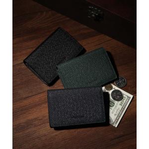 名刺入れ 「VANQUISH/ヴァンキッシュ」　タイガ生地名刺入れ（笹マチ） メンズ