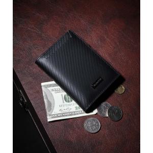 財布 「VANQUISH/ヴァンキッシュ」　カーボン　ホック付き二つ折財布 メンズ