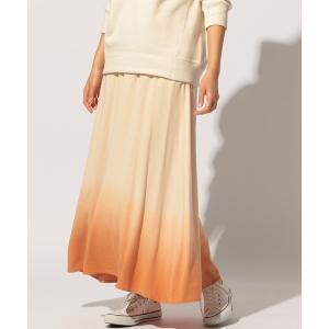ロング スカート グラデーションフレアスカート