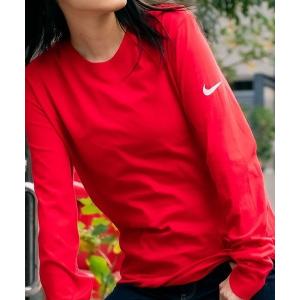 tシャツ NIKE/ナイキ CORE COTTON L/S TEE 無地 ワンポイント スウォッシュロゴ 長袖Tシャツ メンズ レディース