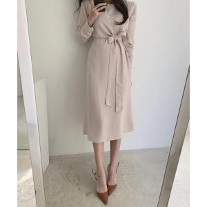 ワンピース カシュクール風ワンピース