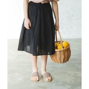 スカート 【インドコットン】【リンクコーデ】インド綿 コットン ロング ボイルスカート