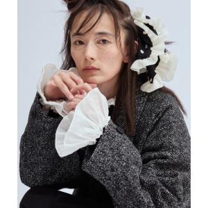 シャツ ブラウス クリンクルフリルブラウス