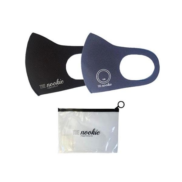 メンズ THE nookie” LOGO BLACK MASK 2PACK 「ケース付き」 - ロゴ...