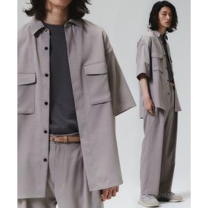 シャツ ブラウス PE W-POCKET SHIRT SET-UP