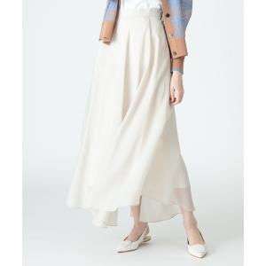 スカート 「洗える」シアーフレアスカート レディース