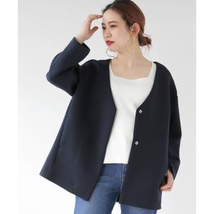 ジャケット テーラードジャケット ダンボールVネックブルゾン レディース