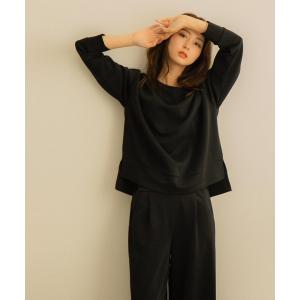 パジャマ ルームウェア セットアップルームウェア ワイドパンツ+トップス上下2点セット レディース