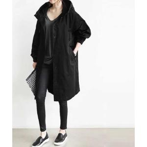 モッズコート コート 「M~XL対応」フーデッドモッズコート レディース