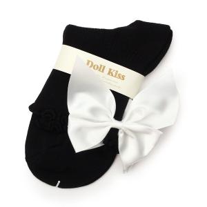 靴下 ９色展開BIGリボン付きクルーソックス　靴下 レディース