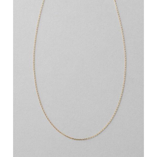 ネックレス K10YG ミラーカットチェーン ネックレス レディース