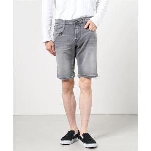 パンツ デニム ジーンズ メンズ 573BIO ANBASS 10.5oz ブラックストレッチデニムショーツの商品画像