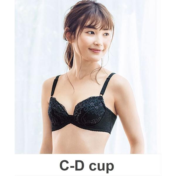 ブラジャー 脇から背中すっきり　３/４カップ　ブラジャー　 C-Dcup