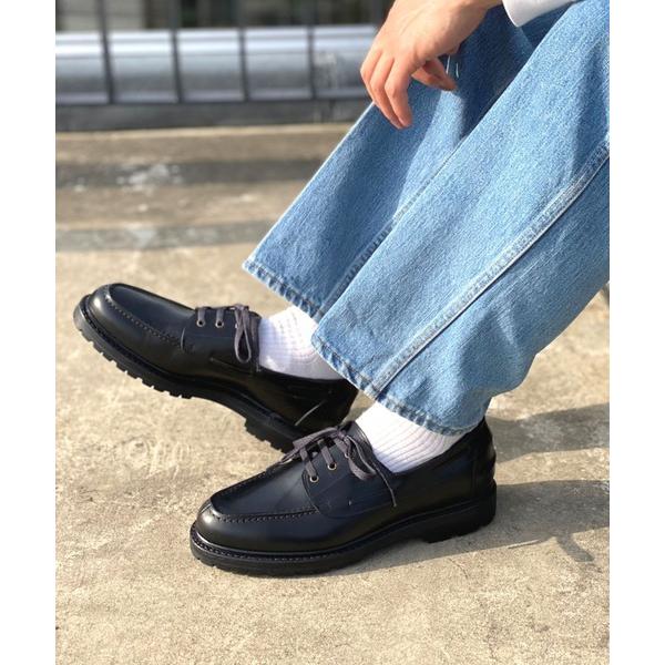 デッキシューズ Jalan Sriwijaya/98978/18045/CALF/BLACK/VIB...
