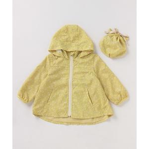 ジャケット ナイロンジャケット はっ水 収納袋つきポケッタブル総柄ウィンドブレーカー