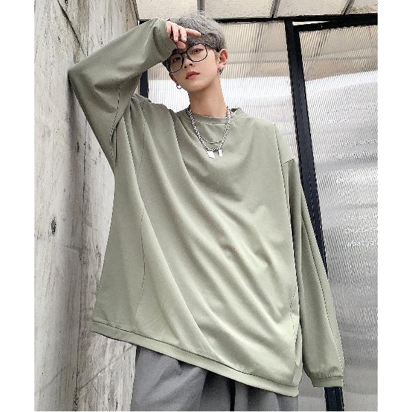 tシャツ 「neos -addictive design-」ビッグシルエット ストレッチ クルーネッ...