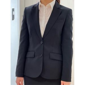 スーツ 「セットアップ対応」「おうちで洗える」2つ釦テーラードジャケット レディース
