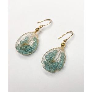 ピアス Natural Stone Earrings K18 レディース
