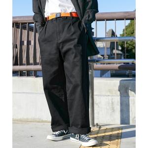 パンツ チノパン カツラギ1タックワイドパンツ