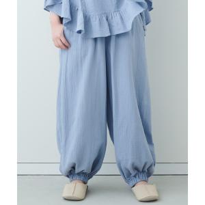 ルームウェア パジャマ ＩＥＤＩＴ　楊柳風ダブルガーゼが心地よい　ぷかっとシルエットパンツ