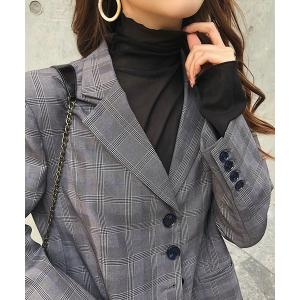 tシャツ シアー タートルネックプルオーバー レディース