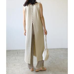 ニット ジャガードニットジレ