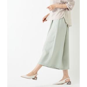 パンツ リネンライクAラインミディパンツ