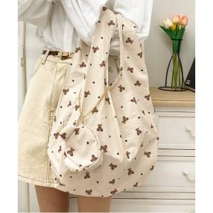 エコバッグ バッグ レディース ポーチ付きクマ柄エコバッグ「ZOZOTOWN限定アイテム」