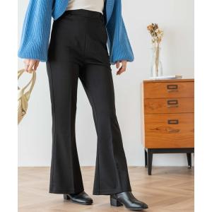スラックス パンツ WEGO/「カラバリ豊富」ポンチセンタープレスフレアパンツ レディース