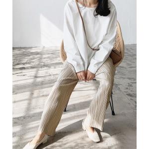 パンツ ランダムプリーツパンツ レディース