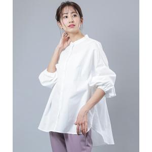 ブラウス シャツ バルーンスリーブシャツ レディース